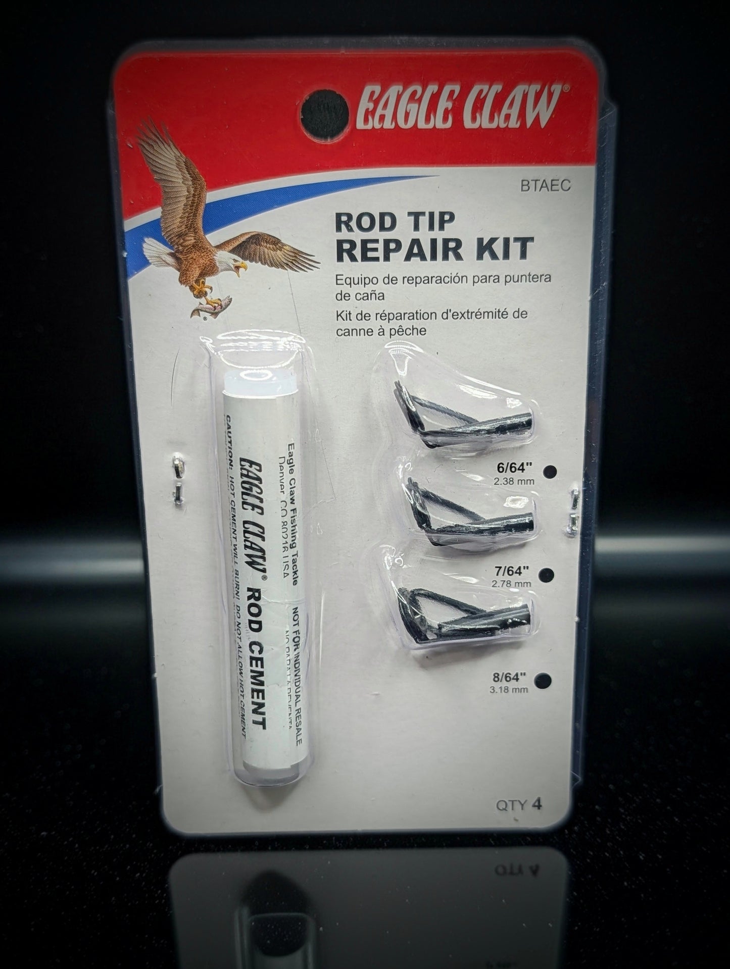 Eagle Claw® Rod Tip Repair Kit (4 Tips)
