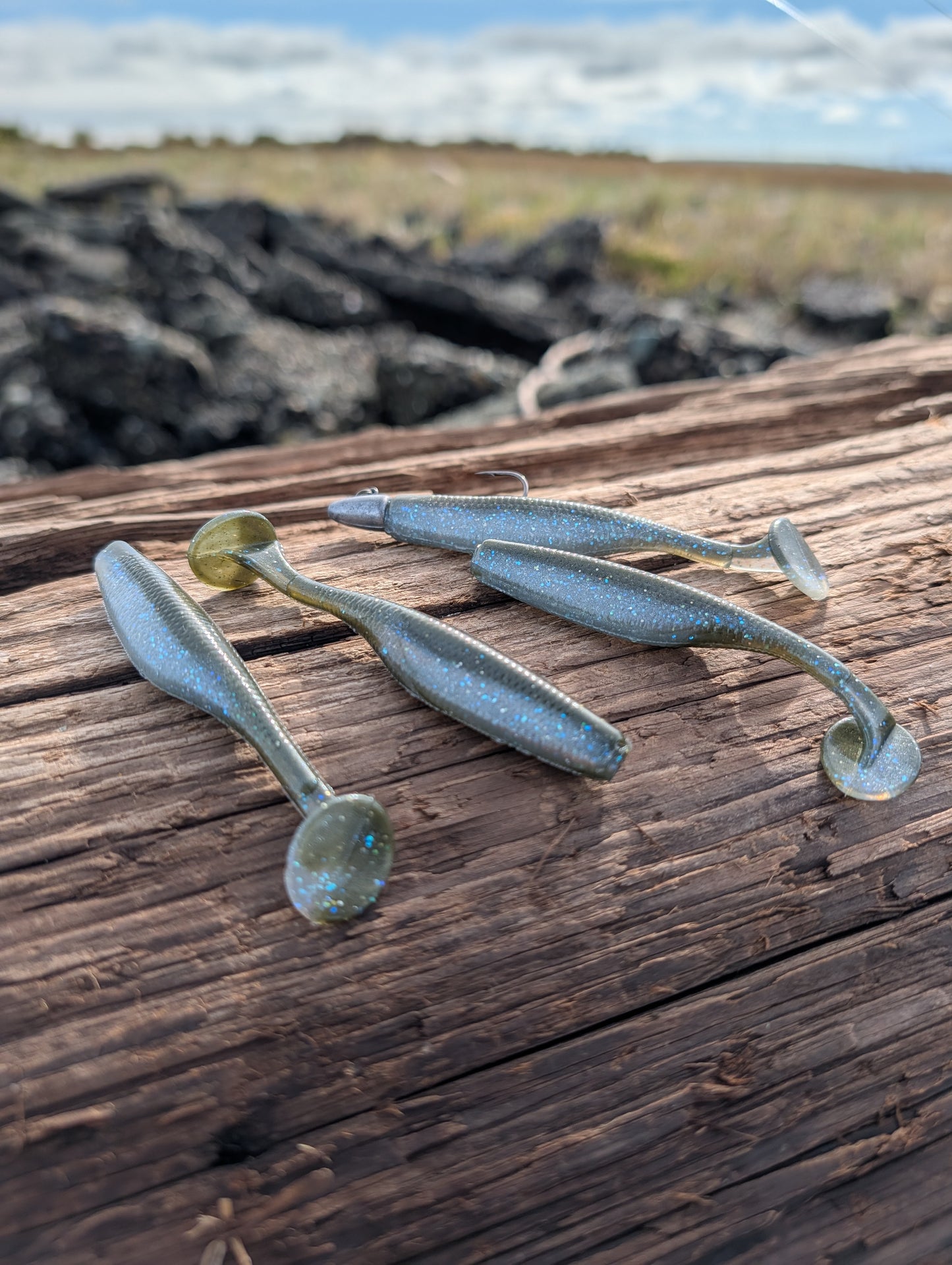 (8 Pack) Blunt Smoke 3.8" Swimbaits