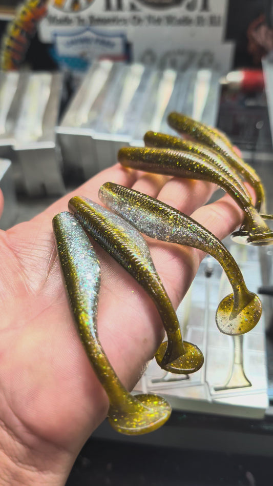 (6Pack) 3.8 " Stogies - Paddletail Swimbaits