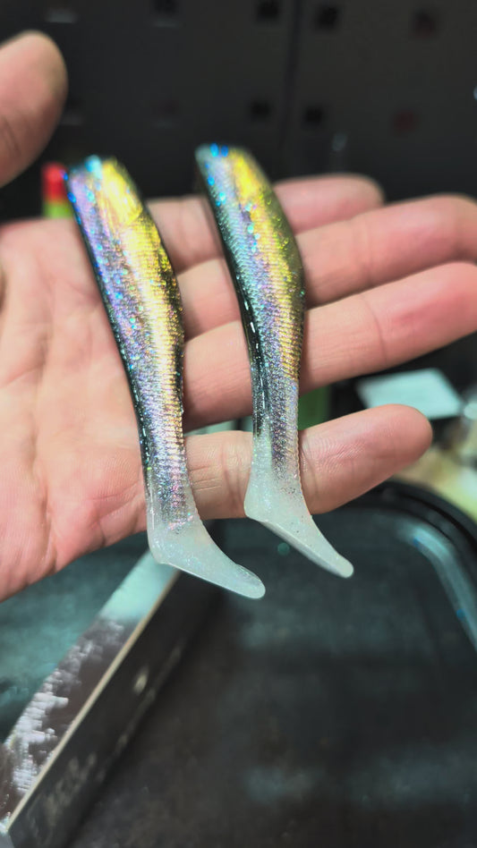 Milky Way Holographic 4" JackHammer Swimbait (2 Pack)