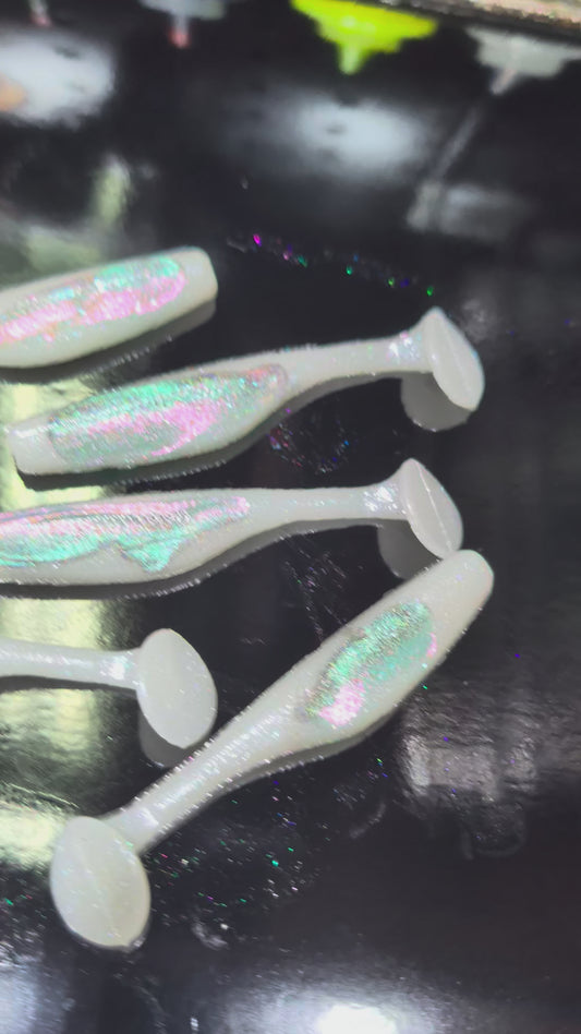 3.8" T-800 White Holographic (8 Pack)