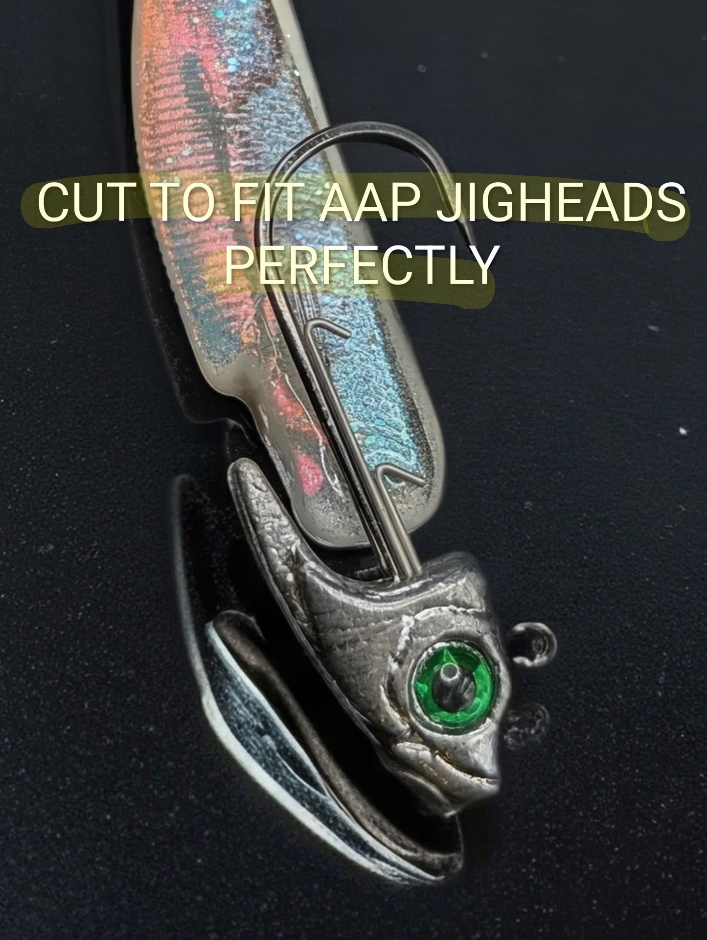 (2x) Jighead Taylored 4" Ghost Plugs /  1oz AAP Jighead Combo
