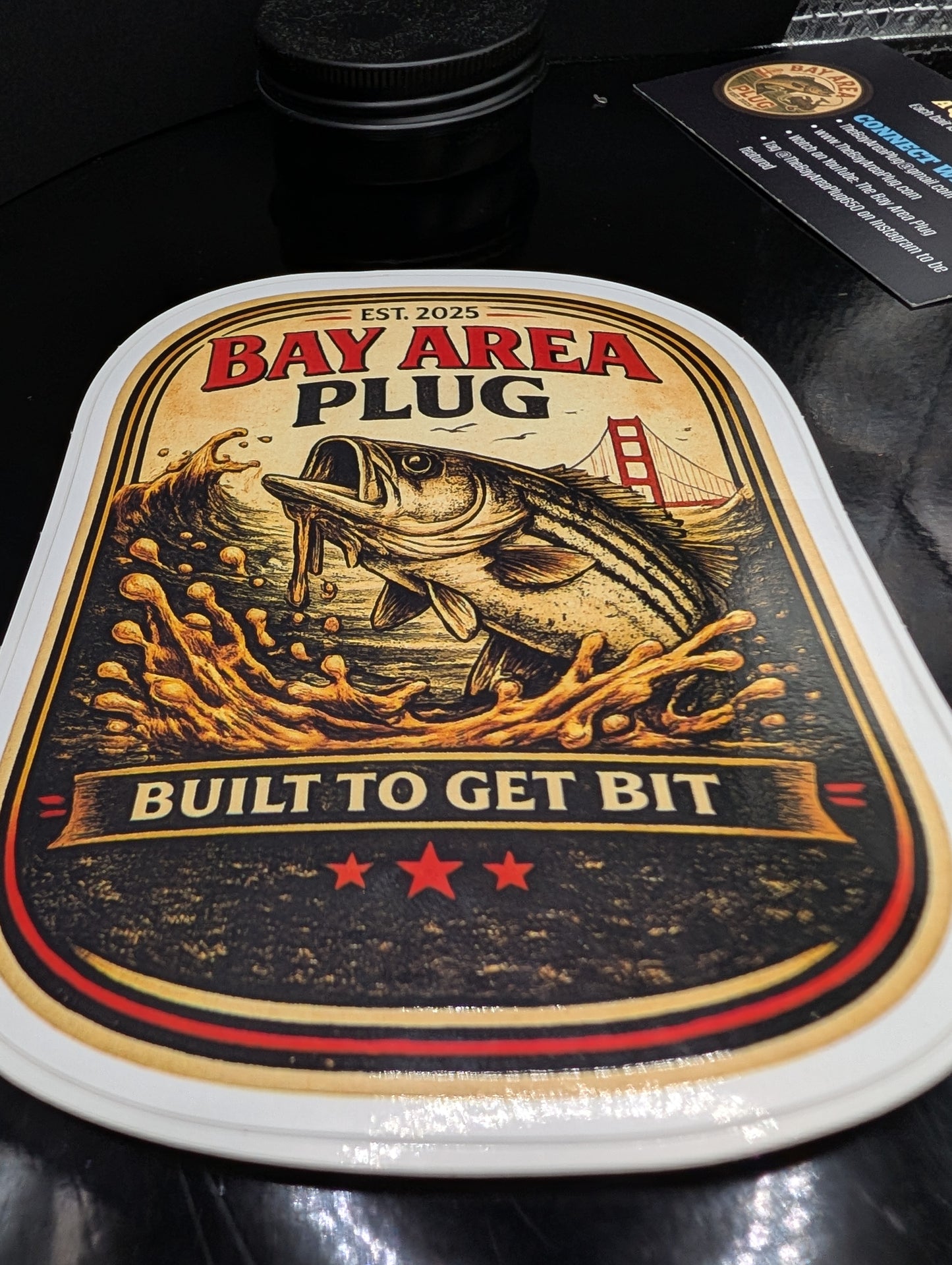 Bay Area Plug Die-Cut Sticker 5x3.25"