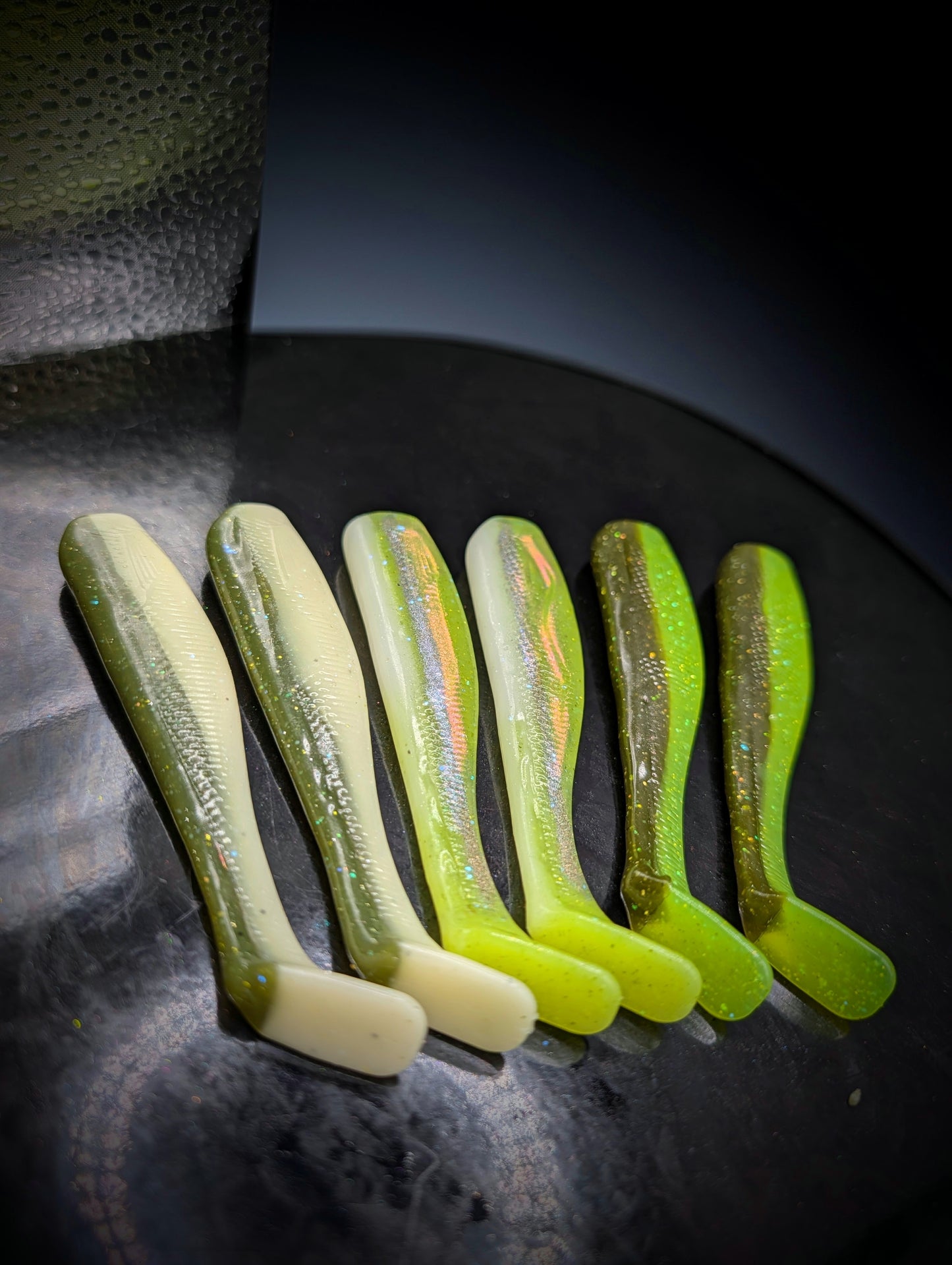 4" Premium Green Swimbait Combo (6Pack)