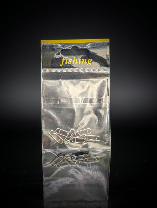 Small Stainless Steel Lure Clips – Size S (15mm)