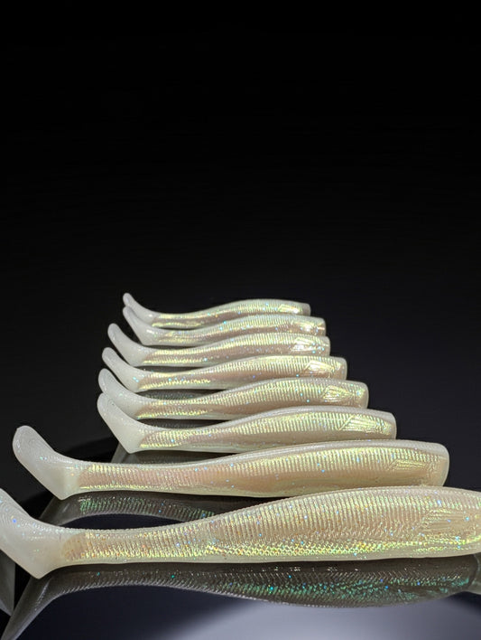 Stripe Striker(4-Pack) – 4” Jackhammer Paddle Tail Swimbait