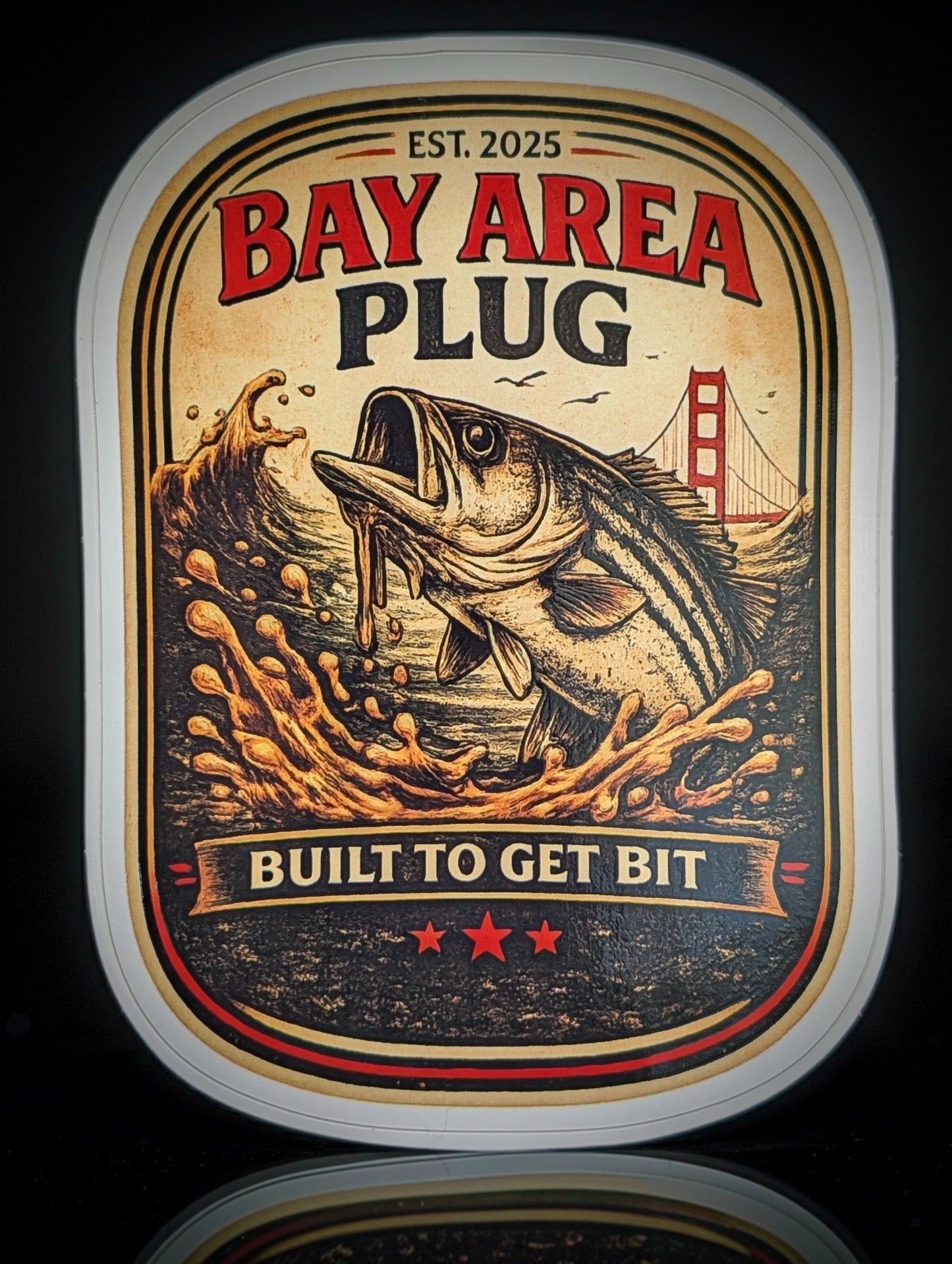 Bay Area Plug Die-Cut Sticker 5x3.25"