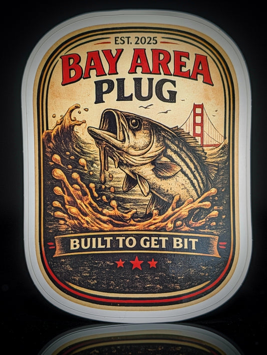 Bay Area Plug Die-Cut Sticker 5x3.25"