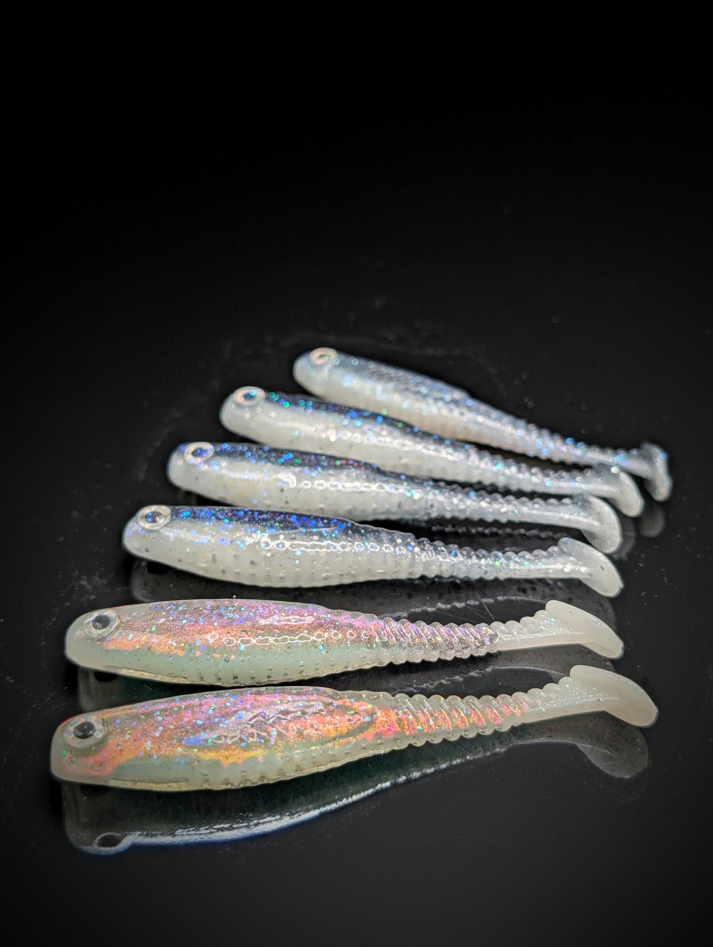 (6Pack) 3.7" Hollowtip Blue Steel / 3.7" Hollowtip Frisco Shiner Combo