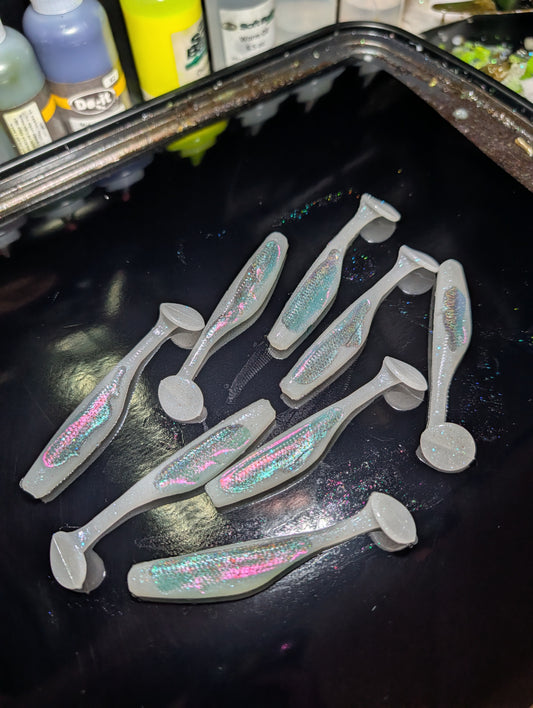 3.8" T-800 White Holographic (8 Pack)