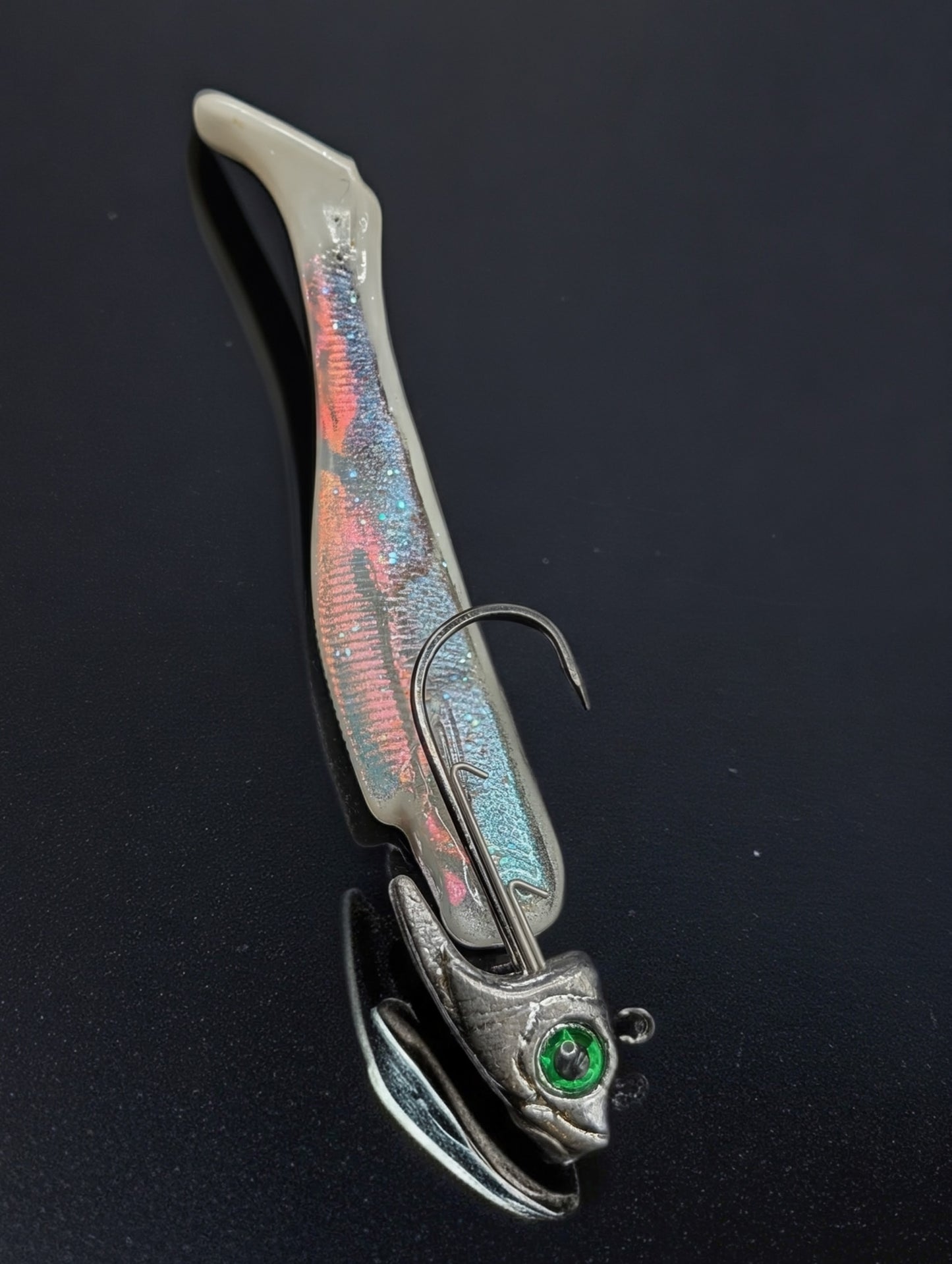 (2x) Jighead Taylored 4" Ghost Plugs /  1oz AAP Jighead Combo
